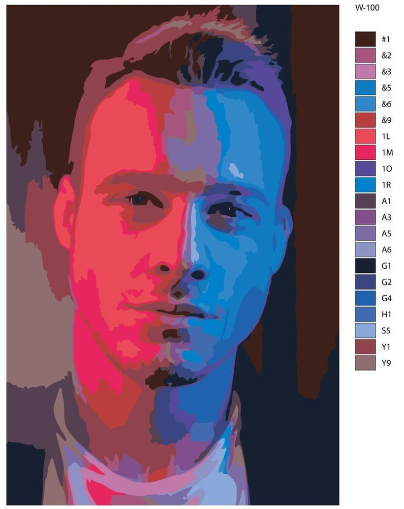Картина по номерам W-100 
