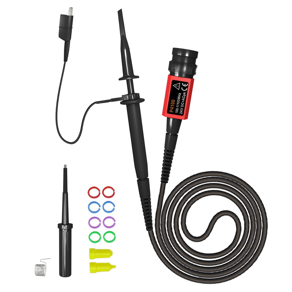 Пробник осциллографа P4100, 100:1, 2 кВ, высоковольтный разъем BNC, 100 ...