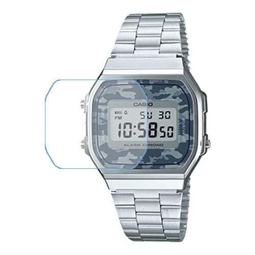 Casio A168WEC-1EF защитный экран для часов из нано стекла 9H #1