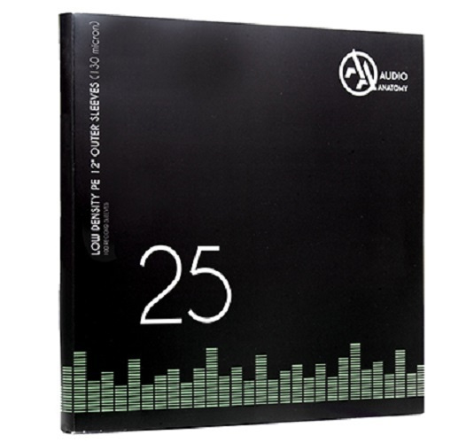 Внешние полупрозрачные конверты для пластинок Audio Anatomy 12", 130 микрон, полиэтилен (25 шт)  #1