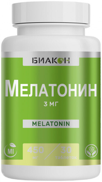 Мелатонин 3 мг БИАКОН / Для поддержки качества сна / Бессонница и хороший сон  #1
