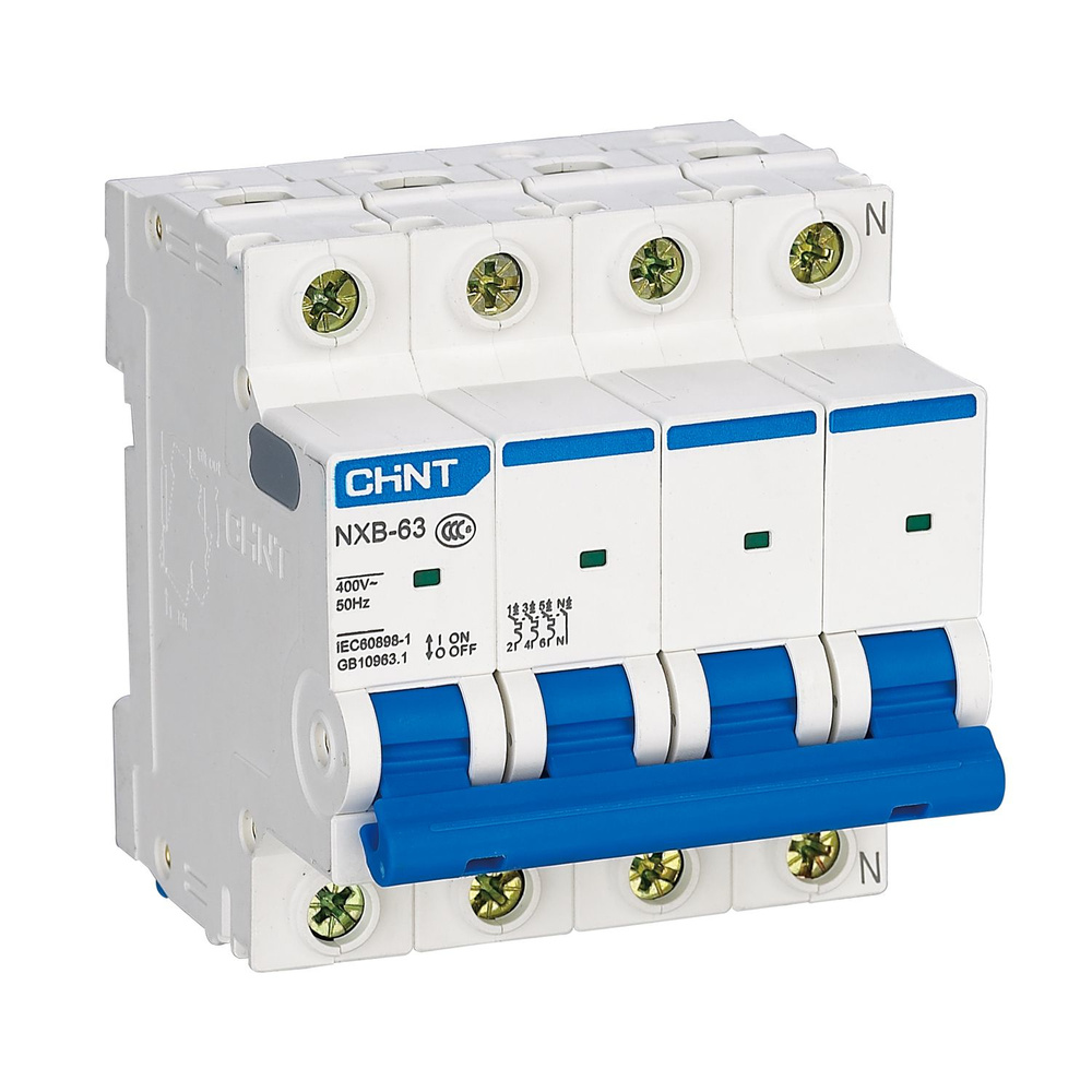 Автоматический выключатель 4 полюса 25А 4,5кА (С) CHINT (Комплект 4шт)  #1