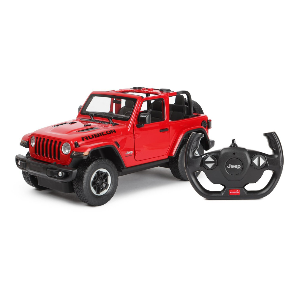 Машина Rastar РУ 1:14 Jeep Wrangler JL Красная 79400