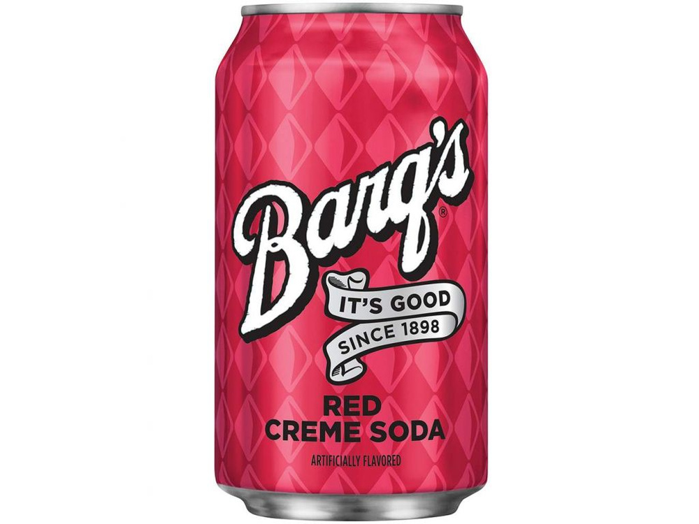 Напиток Barqs Root Beer Red Creme Soda, Баркс Клюква, 0.355мл, банка  #1
