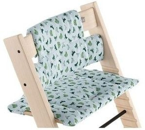 Подушка Stokke 100372 Tripp Trapp Cushion Голубые лисички #1