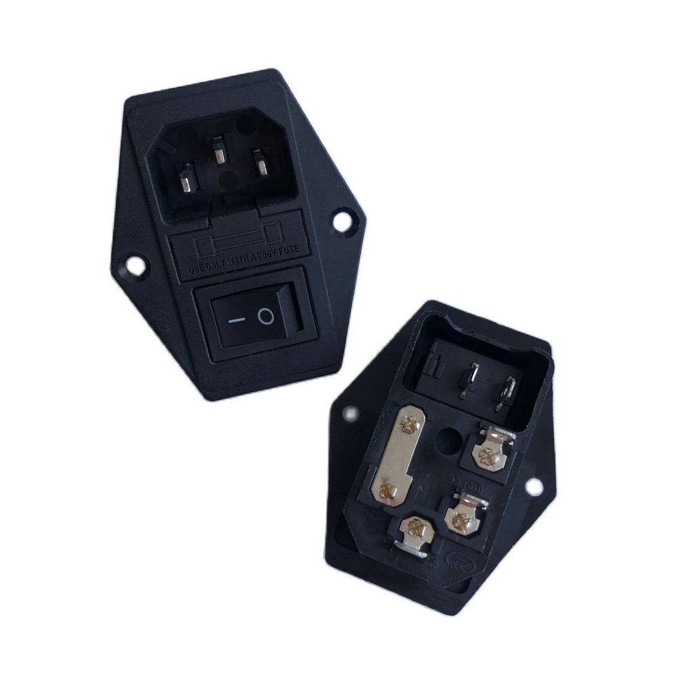 1 шт Разъем AC-014 розеточный блок типа IEC320 с выключателем и ...