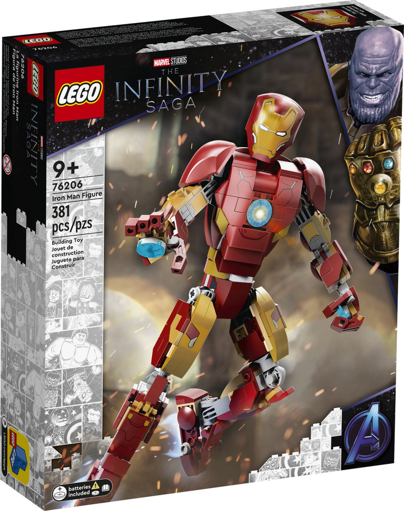 Marvel серия, Конструктор LEGo, 76206 Фигурка Железного человека, Игрушки  для мальчиков и девочек - купить с доставкой по выгодным ценам в  интернет-магазине OZON (1501989633)