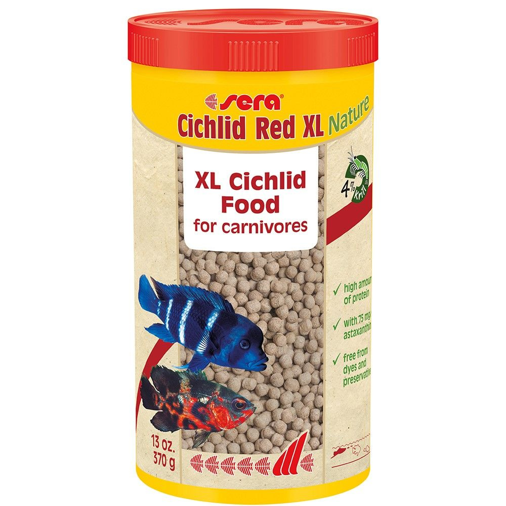 SERA Корм для цихлид крупных размеров Cichlid Red XL - купить с ...