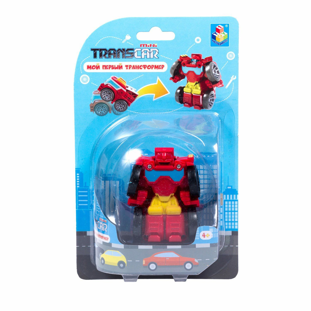 Игрушка 1TOY Мой первый трансформер Пожарная машина