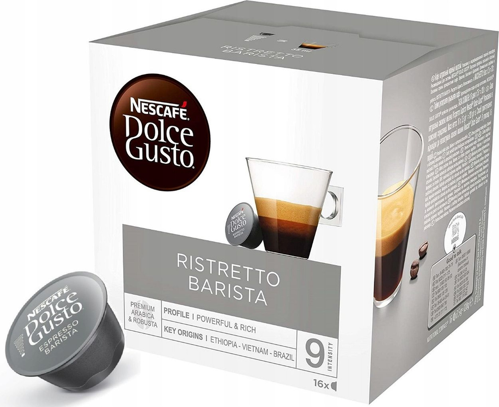 Кофе капсульный Nescafe Dolce Gusto Ristretto Barista, для системы Dolce Gusto, 16 шт  #1