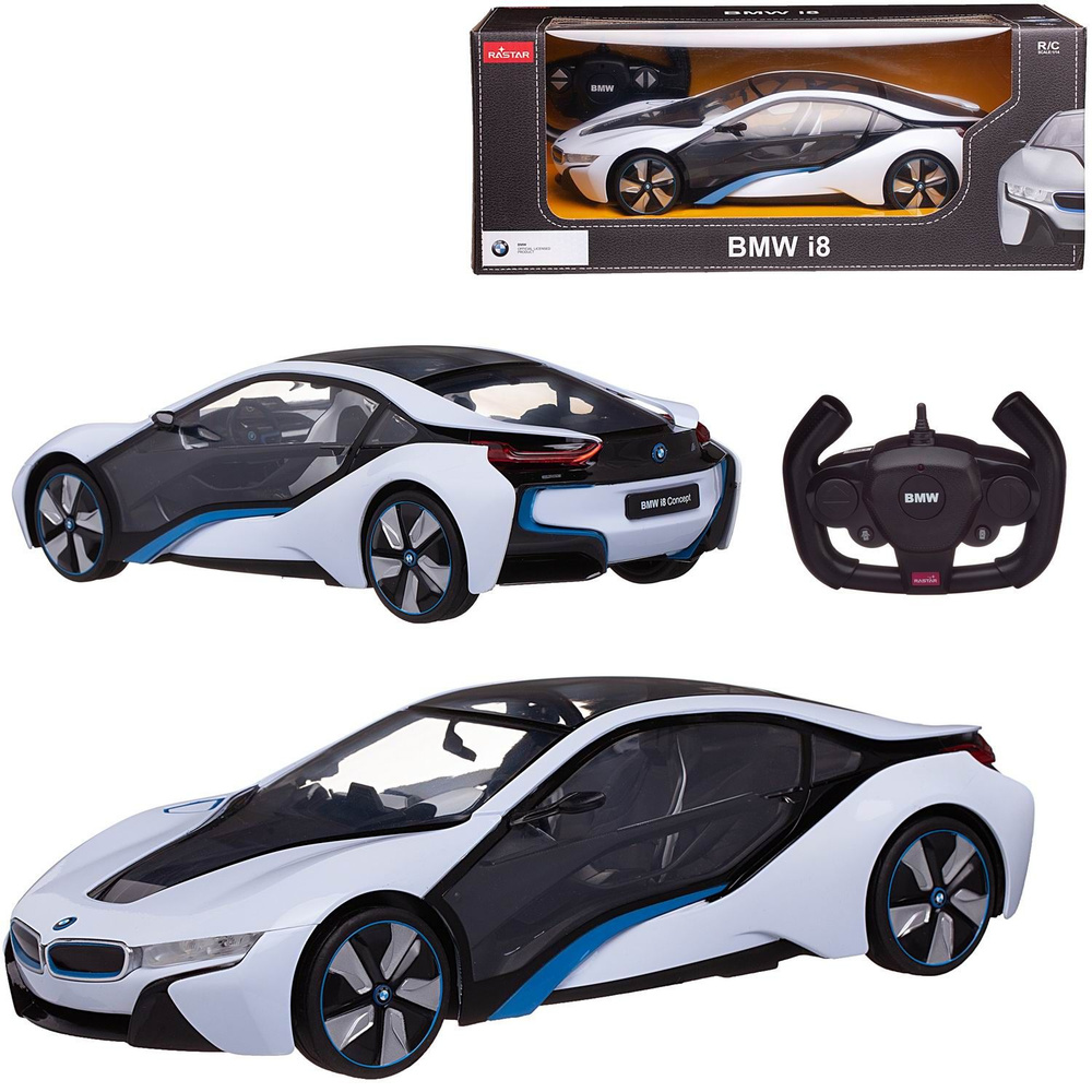 Машина р/у 1:14 BMW I8, световые эффекты фар и внутренней подсветки -  купить с доставкой по выгодным ценам в интернет-магазине OZON (524332396)