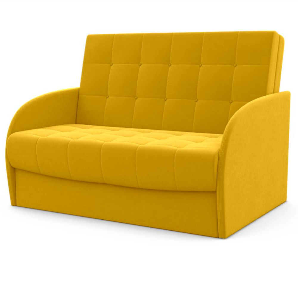 Диван-кровать Оригинал ФОКУС- мебельная фабрика 112х93х96 см желтый текстурный  #1