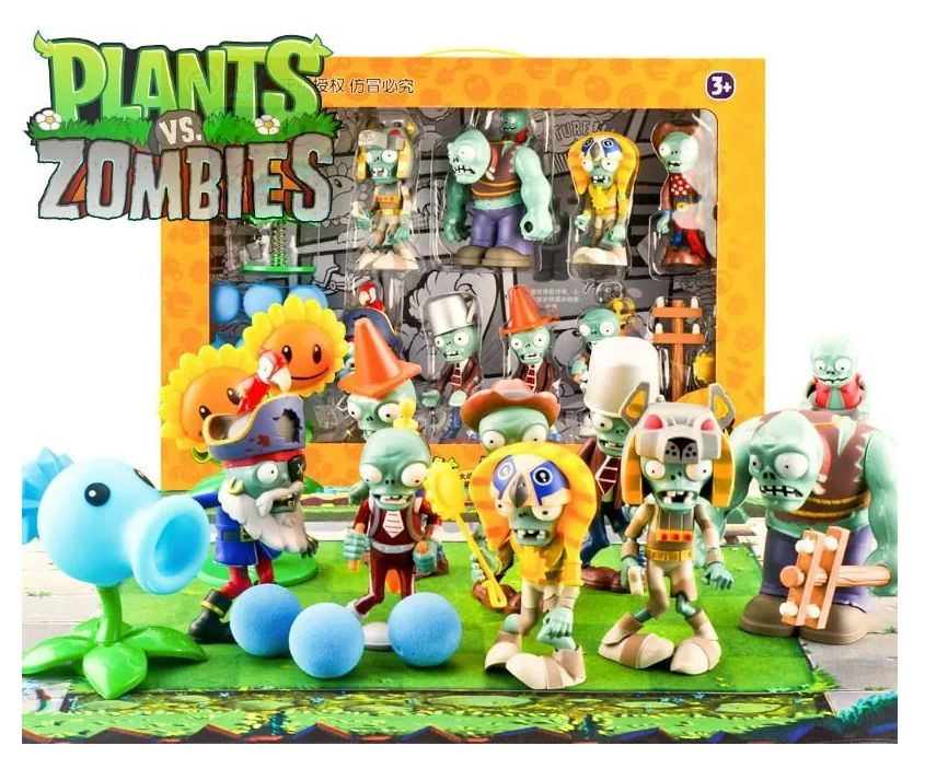 Зомби против растений / Plants vs Zombies / Фигурки игрушки растения ...