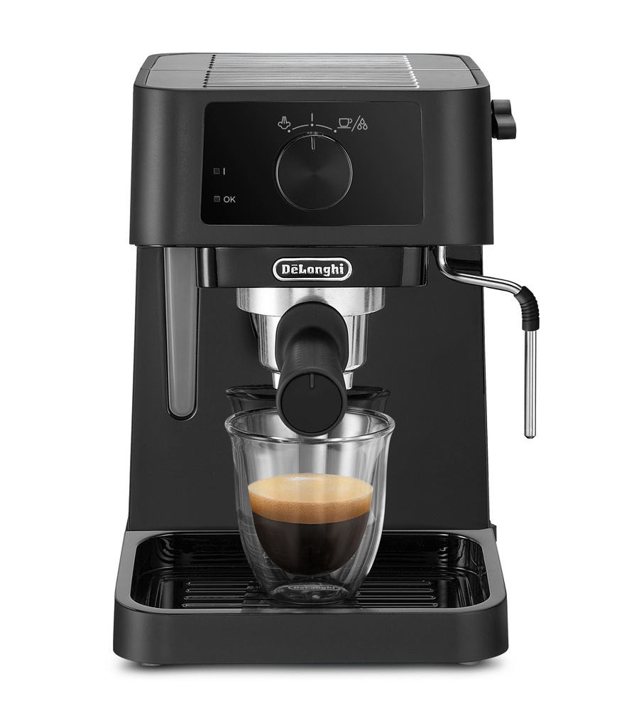 Кофеварка делонги рожковая с капучинатором. Delonghi EC 230 BK. Кофеварка рожковая de'Longhi EC 230. Кофеварка Delonghi EC 230 B. Delonghi stilosa ec230.BK.