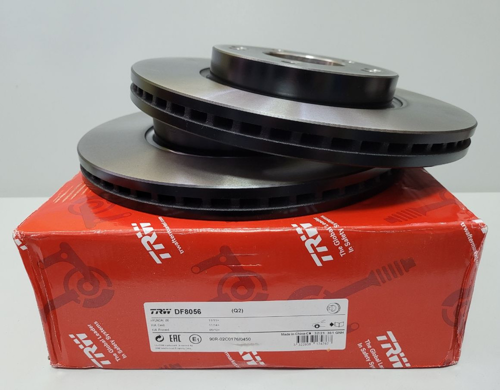 Комплект: диск тормозной передний 2 шт. для Хендай Крета 1.6 2016 ...