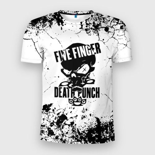 Футболка Vsemayki 3D Slim Five Finger Death Punch мелкие трещины #1