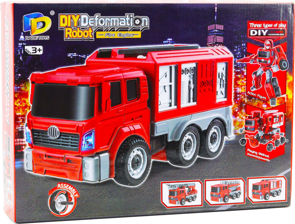 Робот-трансформер Dade Toys Creator Пожарная служба 4в1, грузовик ...