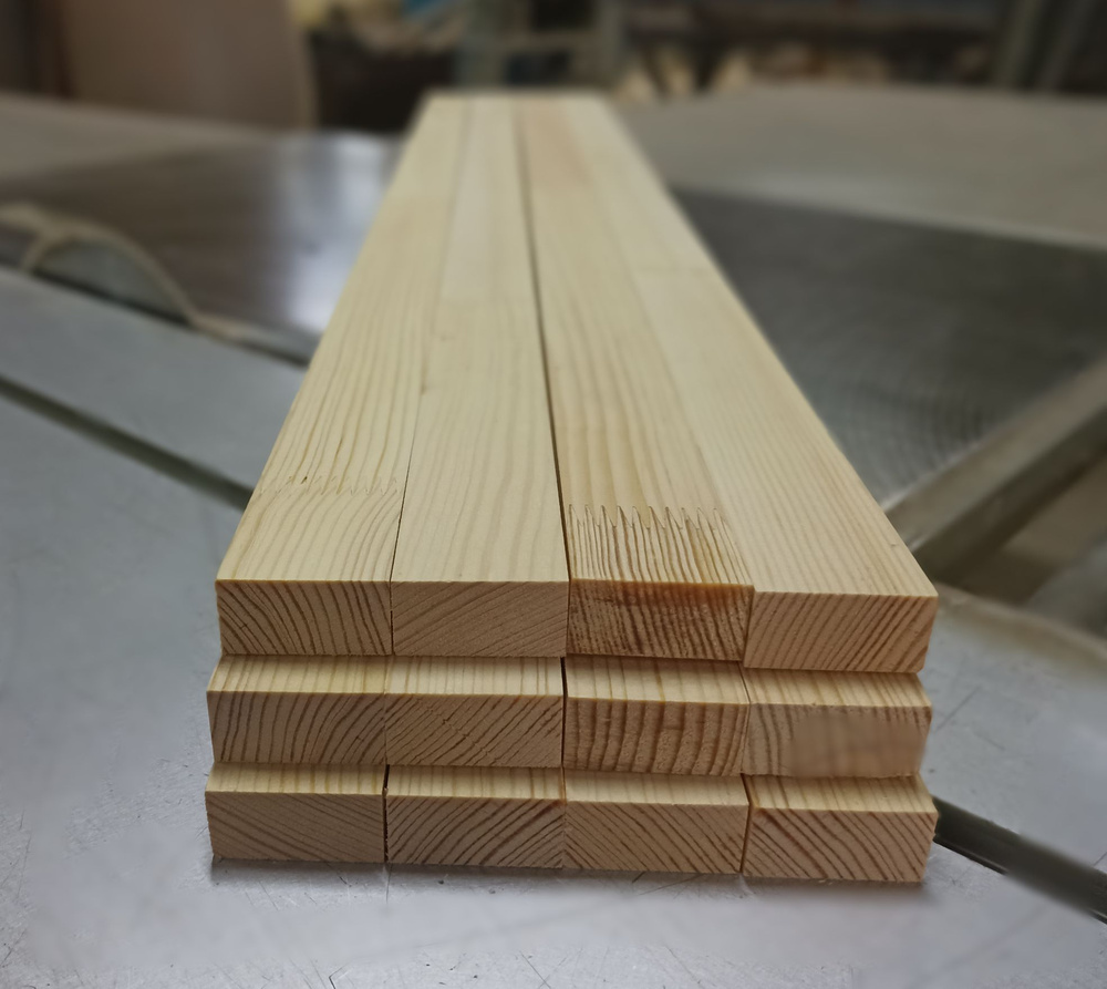 Рейка деревянная строганная 20х40х1500 мм , комплект 12 шт. сорт Экстра ...