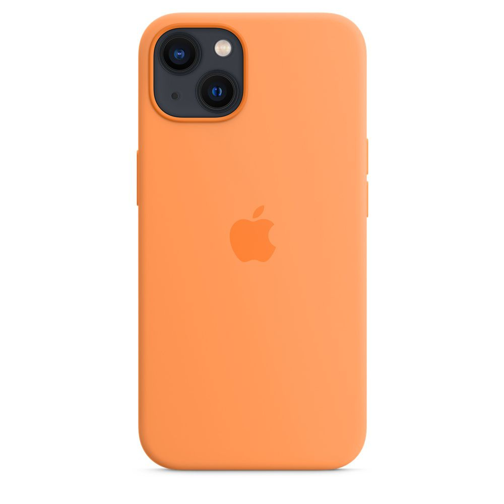 Чехол силиконовый МagSafe для iPhone 13 mini / Анимация NFC / На Айфон 13  мини / Silicone Case with MagSafe - Marigold / Золотой / Оранжевый - купить  с доставкой по выгодным ценам в интернет-магазине OZON (749702686)