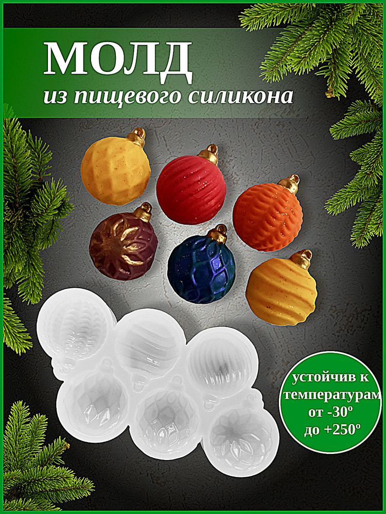 Молд елочные игрушки #1