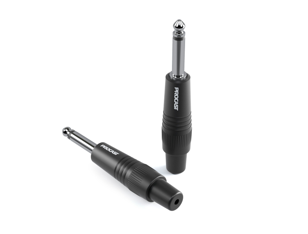 Разъем PROCAST cable TR-6.3/6/M/M TR Jack 6,3mm (male), MONO/UNBALANCE, черный #1
