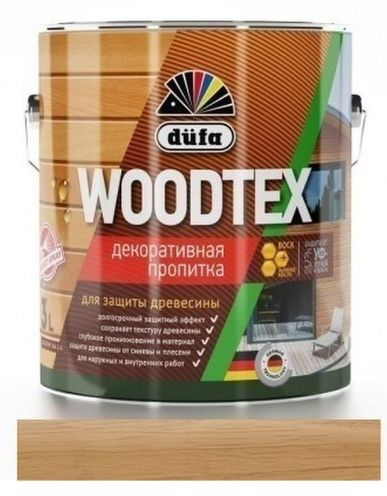 Пропитка декоративная для защиты древесины алкидная Dufa Woodtex орех 0,9 л.  #1