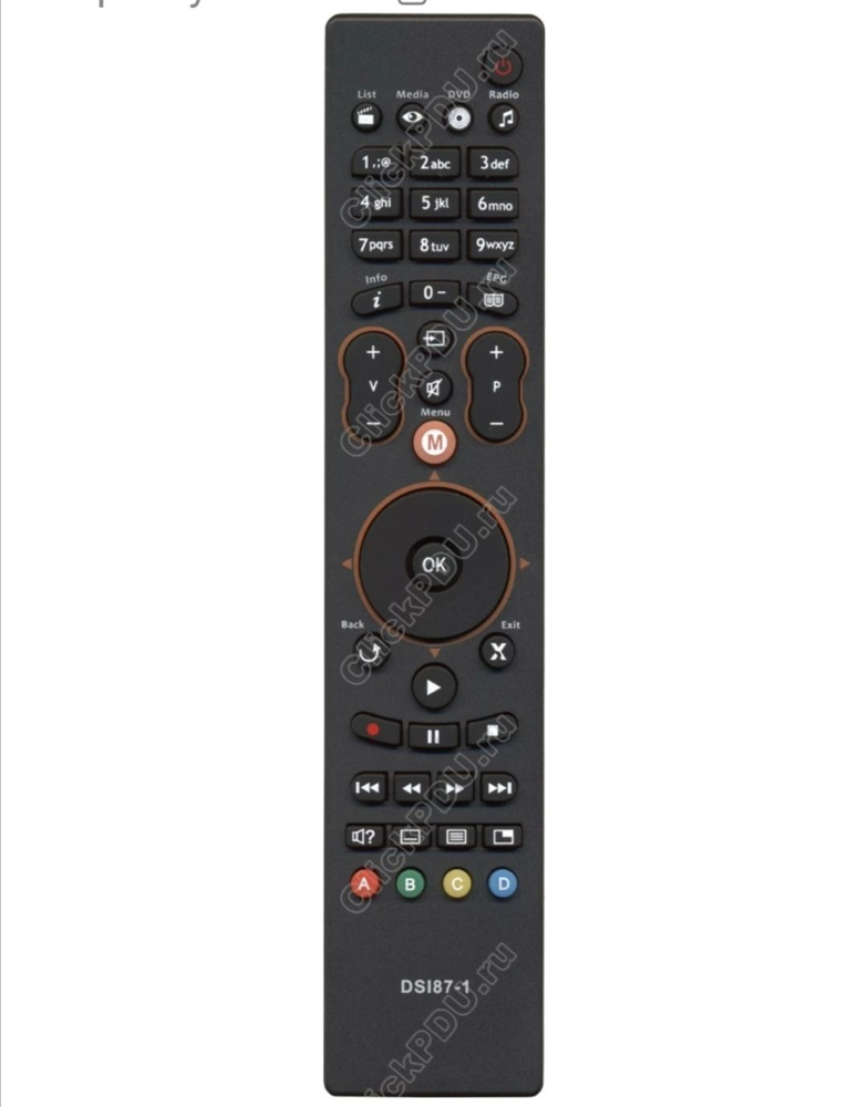 Пульт ДУ HUAYU Пульт DSI87-1 HD для DVB-T2 приставки (ресивера) НТВ ...