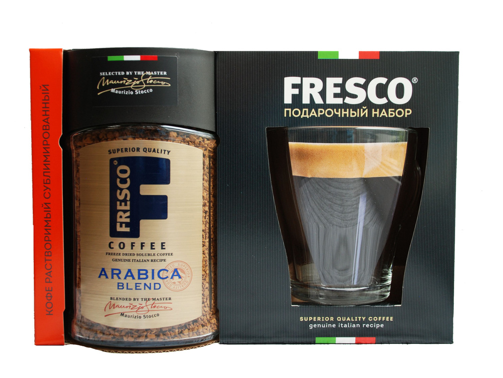 Подарочный набор кофе Fresco Blend, кристал, с кружкой, 100 г - купить ...