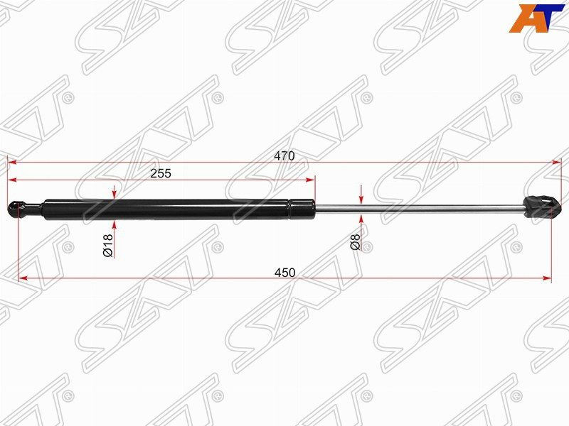 Амортизатор крышки багажника (1 шт.) для Тойота Авенсис 2 т250 2003 ...