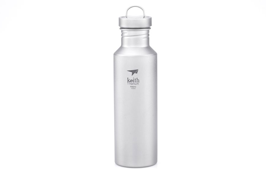Титановая бутылка спортивная с чехлом Keith Titanium Ti3032 700ml ...