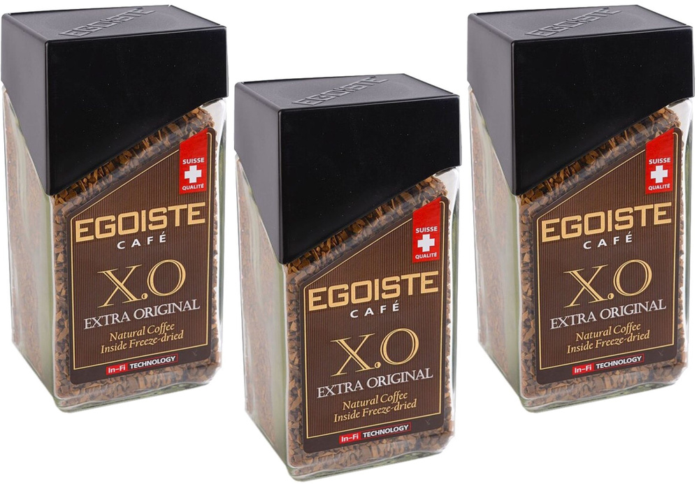 Кофе растворимый EGOISTE X.O., 100 г 3 банки #1