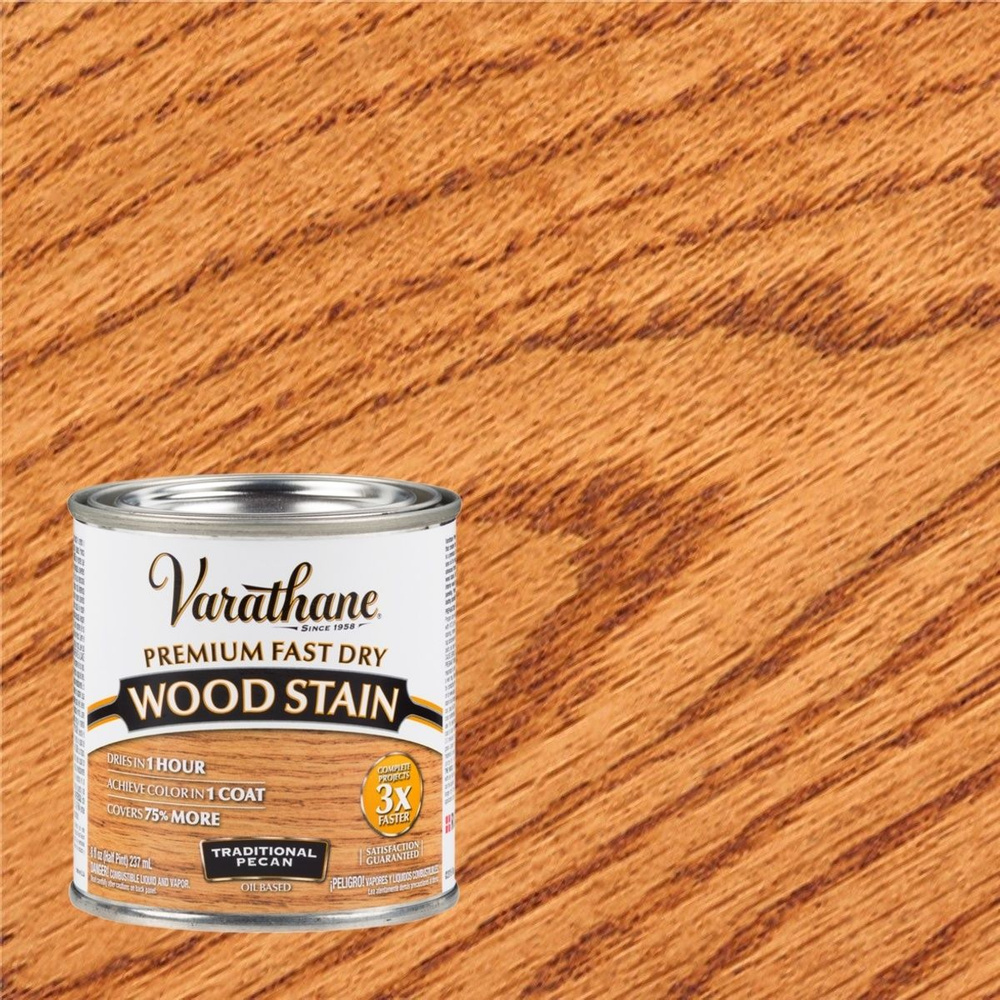 Масло для дерева Varathane Fast Dry Wood Stain 0.236 л., орех пекан Traditional Pecan  #1