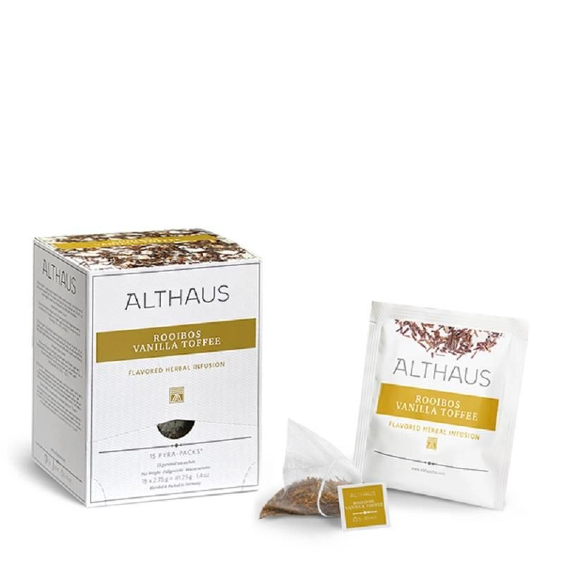 Чай Althaus Rooibos Vanilla Toffee Pira Pack, 15 Пакетиков #1