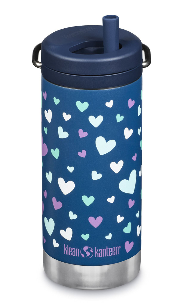 Термокружка Klean Kanteen TKWide Twist Cap 12oz (355 мл) Navy Hearts #1