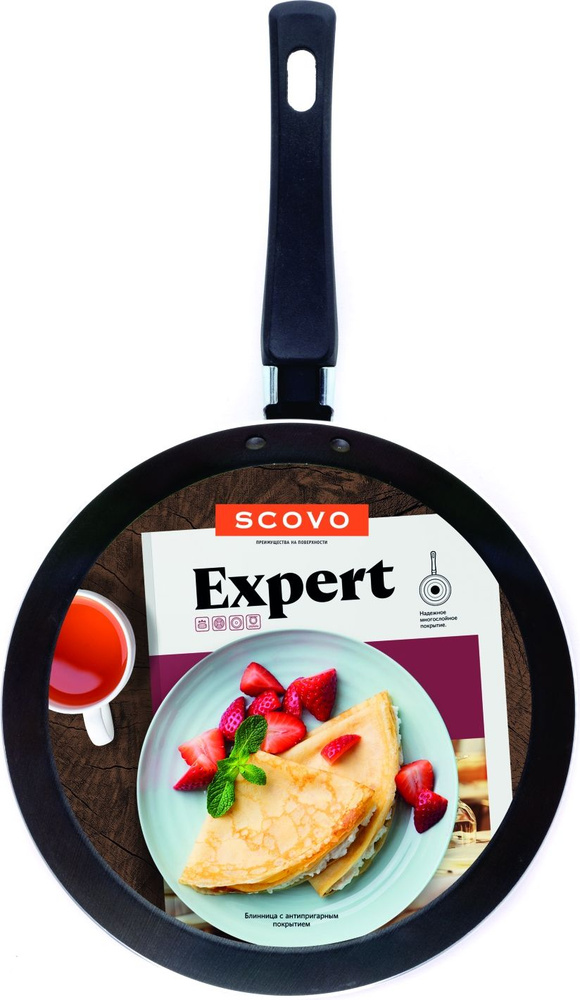Сковорода для блинов Scovo Для стеклокерамических плит; для газовых ...