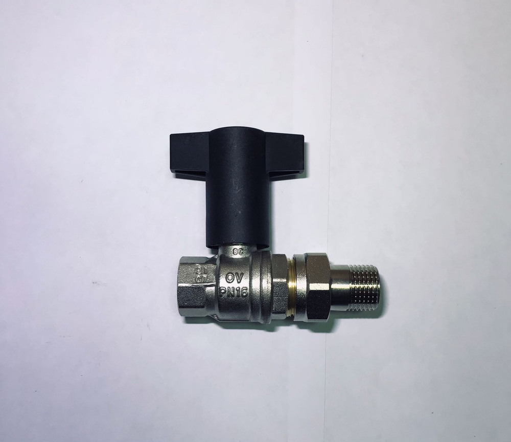 Кран шаровой Oventrop Optibal с американкой полнопроходной 3/4" ВР-НР ...