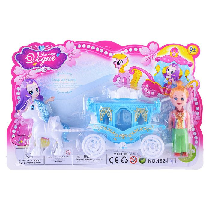 Карета с лошадью и куклой, на листе - купить с доставкой по выгодным ...