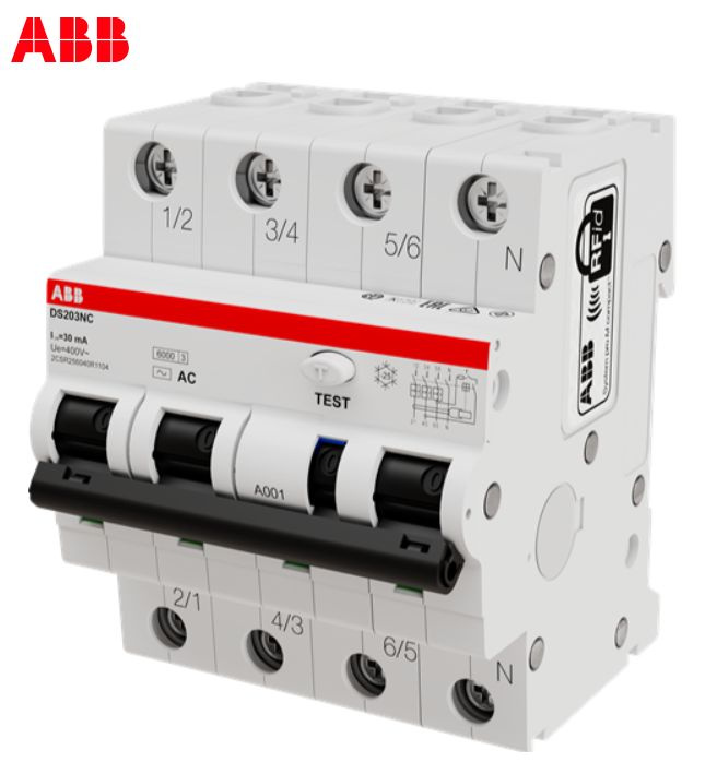 Дифференциальный автомат ABB DS203NC 4P 32A 30мА, AC #1