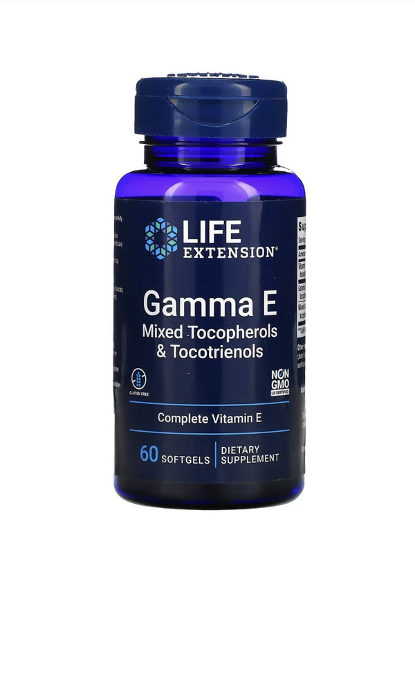 Гамма E Смесь Токоферолов и Токотриенолов LIFE EXTENSION Gamma E Mixed ...