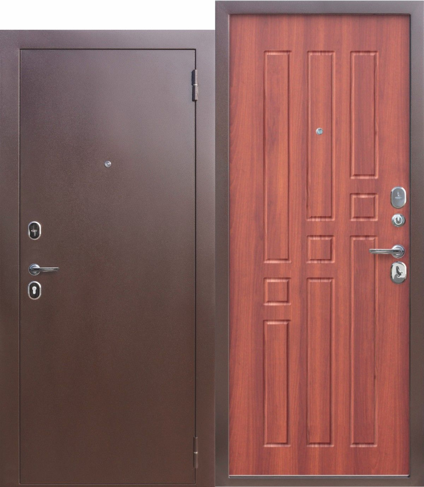 Входная дверь Ferroni Гарда 8мм Рустикальный Дуб (860мм) левая  #1