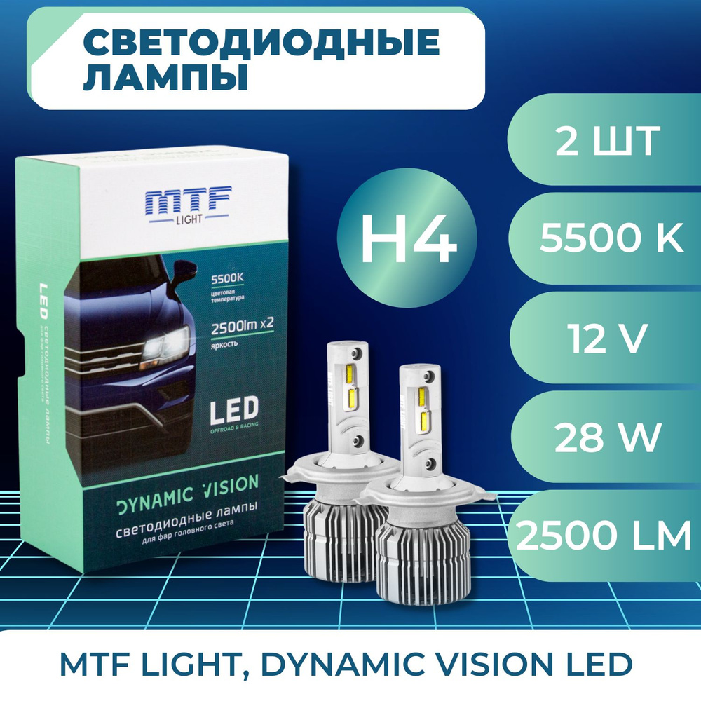 Лампа автомобильная MTF Light 12 В, 2 шт. купить по низкой цене с доставкой  в интернет-магазине OZON (317546131)