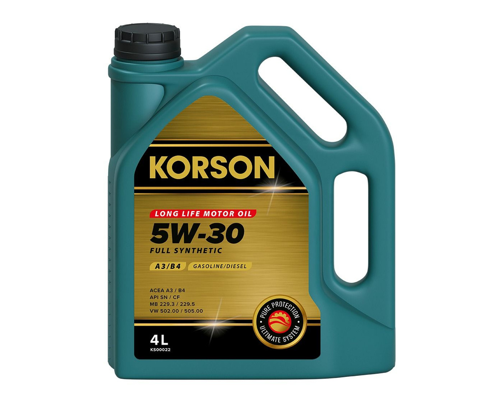 KORSON 5W-30 Масло моторное, Синтетическое, 4 л