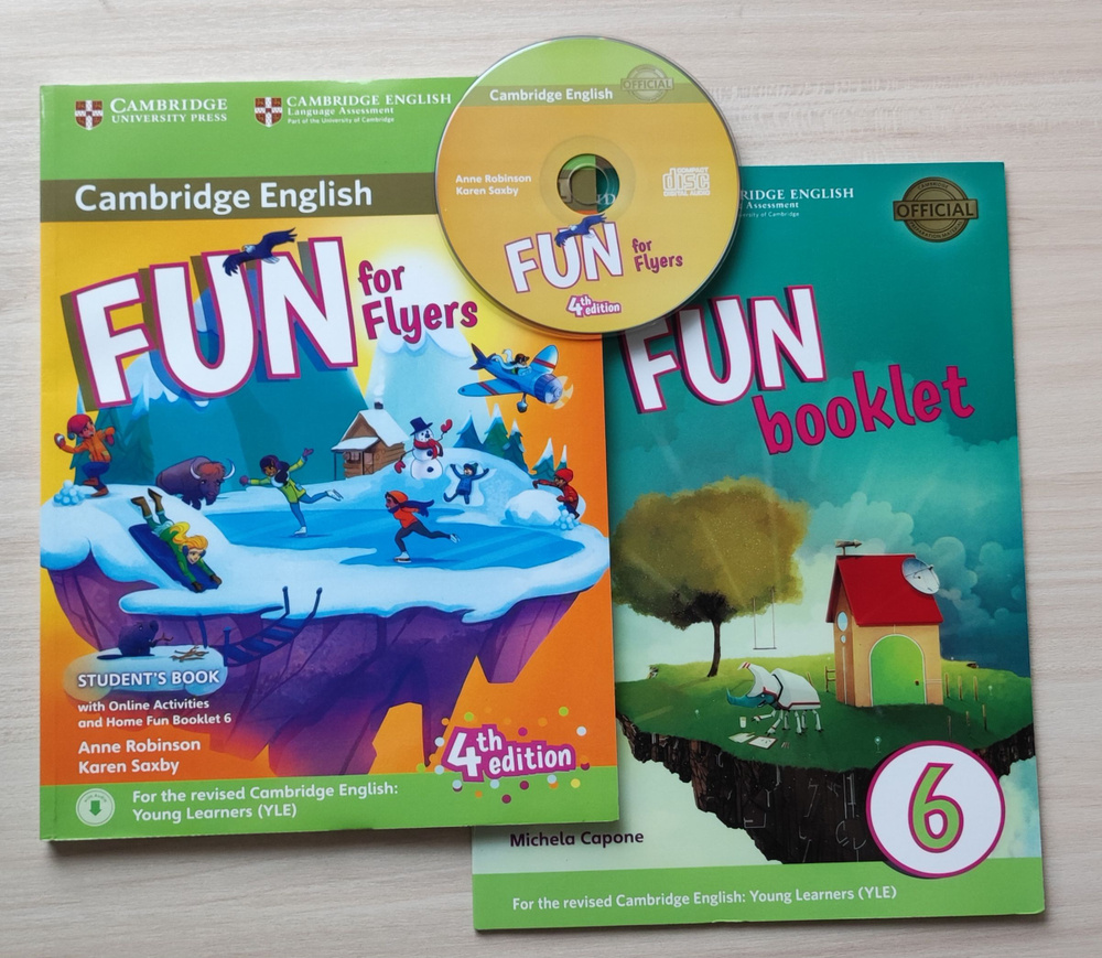 Fun for Flyers, Home booklet +CD КОМПЛЕКТ(учебник, буклет, диск) - купить с  доставкой по выгодным ценам в интернет-магазине OZON (860980009)