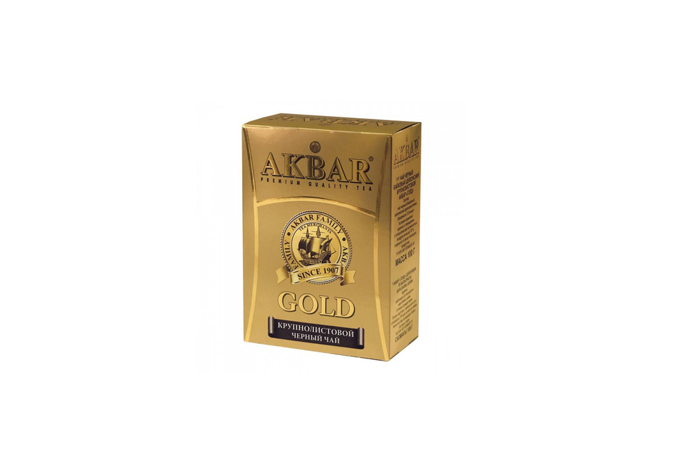 Akbar Чай черный, GOLD, крупнолистовой, 100 гр #1