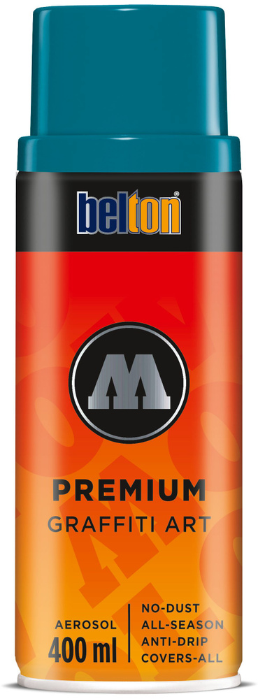 Аэрозольная краска для граффити и дизайна Molotow Belton PREMIUM #112 / 327107 petrol blue  #1