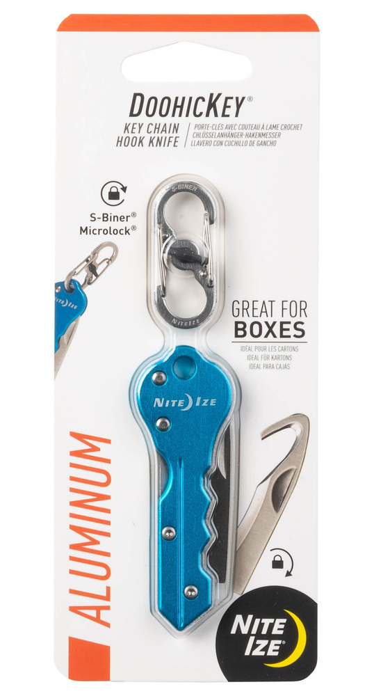 Ножбрелок Nite Ize Doohickey Key Chain Hook Knife Синий купить с