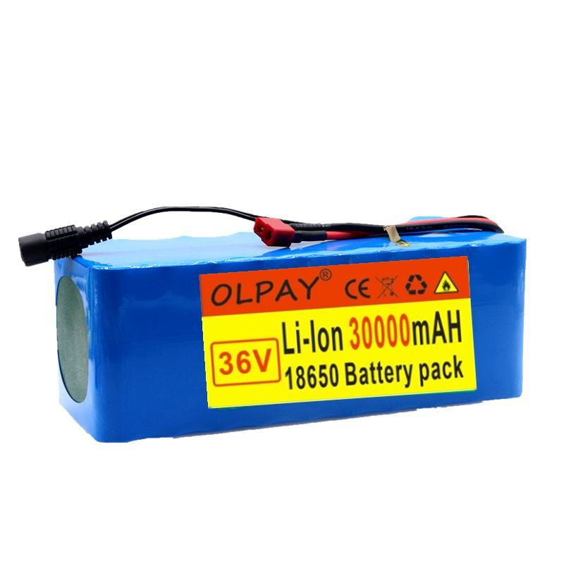 36V 10S4P 30Ah 500W мощный 42V 18650 литиевый аккумулятор 30000mAh ...