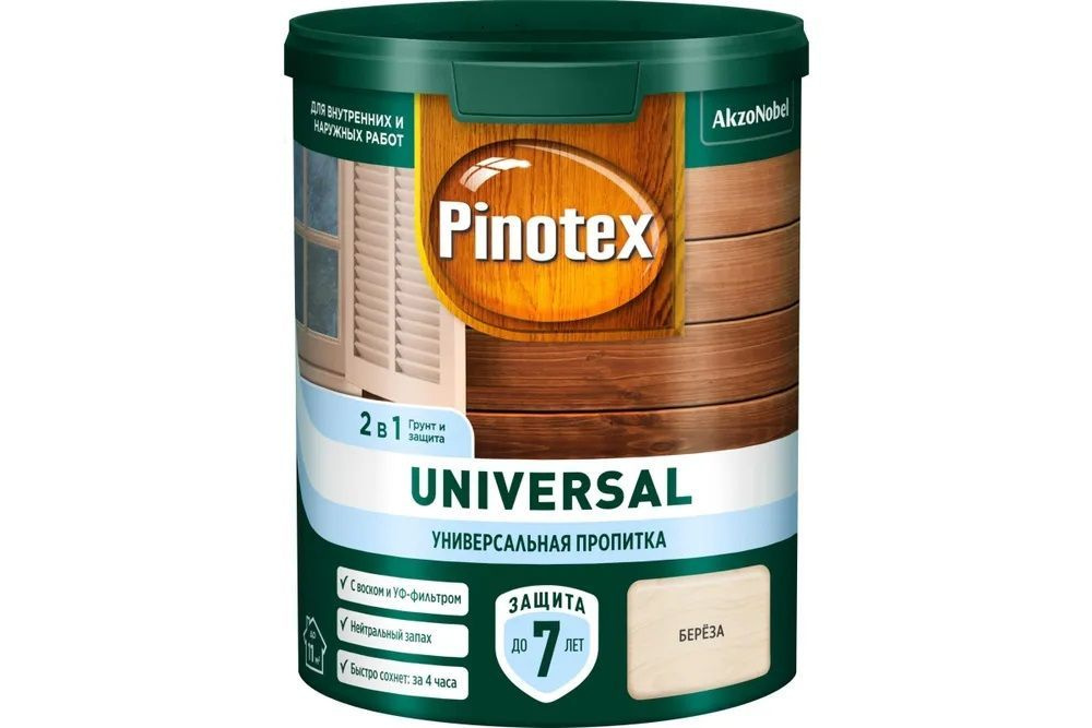 Pinotex Строительный антисептик Лессирующий 1 кг 0.9 л #1