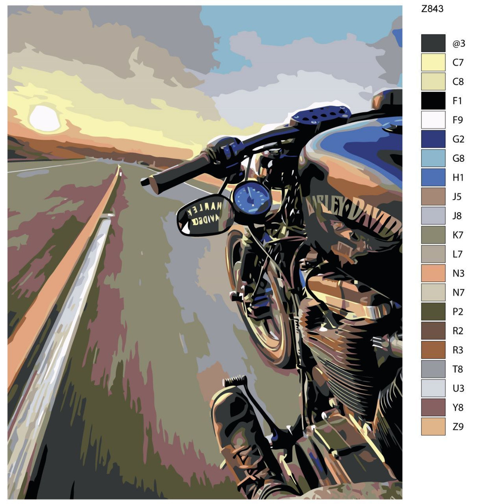 Картина по номерам Z843 