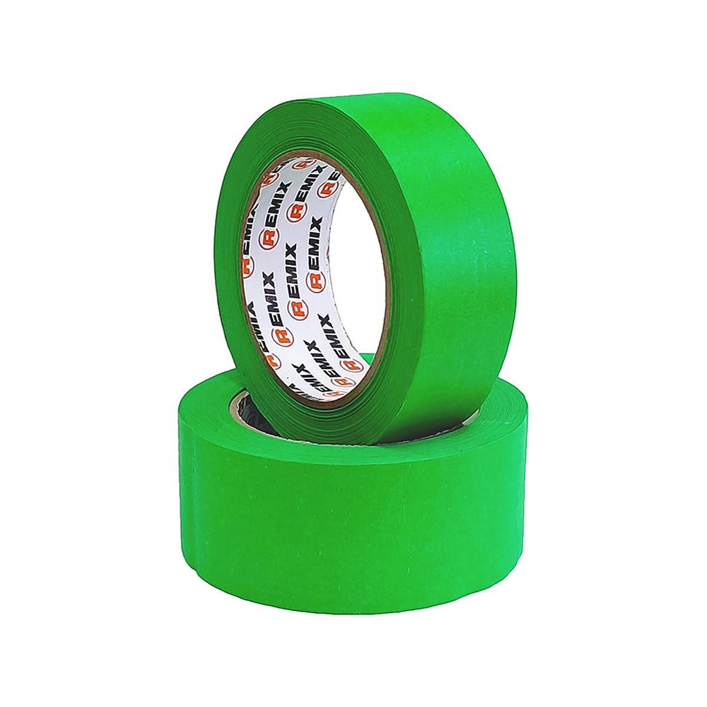 REMIX Малярная маскировочная лента (зеленый) 18 мм. x 40 м. термостойкость 90 C.  #1